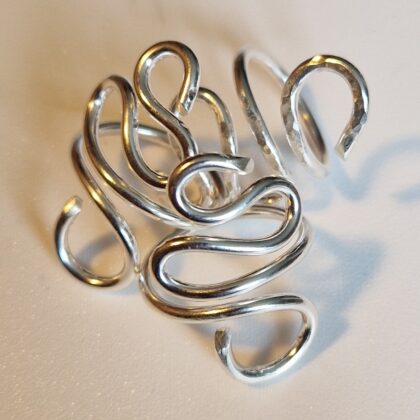 Silver Sssnake Rings