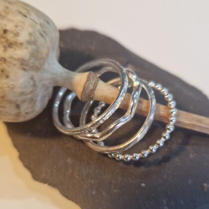 Sterling Silver Stacking Rings - single or sets